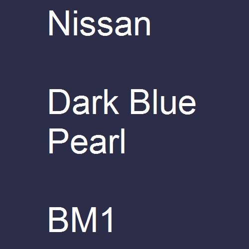 Nissan, Dark Blue Pearl, BM1.